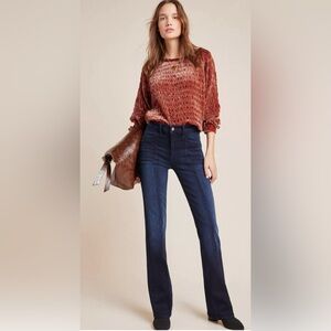 MOTHER The Slant Drama Jeans After Party Wash Dark Denim size 31